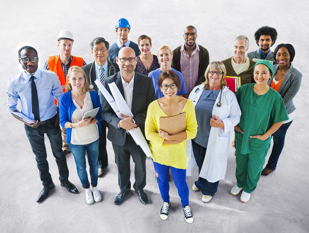 Photo of diverse workforce